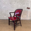 1930's Marble & Shattuck Red Leather Office Club Chair #2