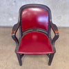 1930's Marble & Shattuck Red Leather Office Club Chair #2