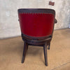 1930's Marble & Shattuck Red Leather Office Club Chair #2