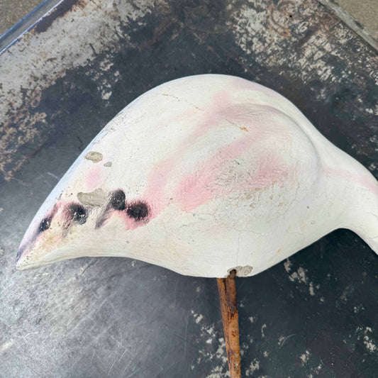 Vintage Cement Flamingo - Large