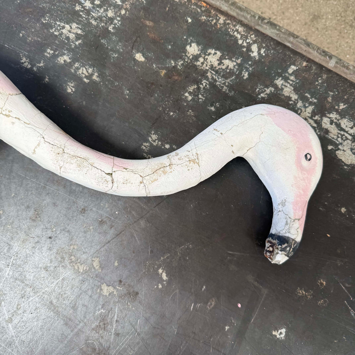 Vintage Cement Flamingo - Large