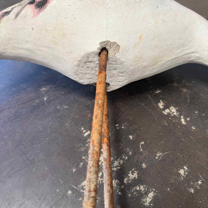 Vintage Cement Flamingo - Large