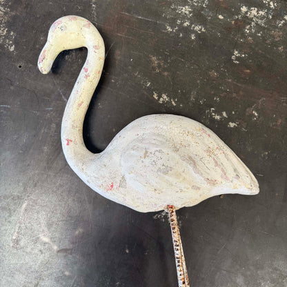 Vintage Cement Flamingo - Medium #1