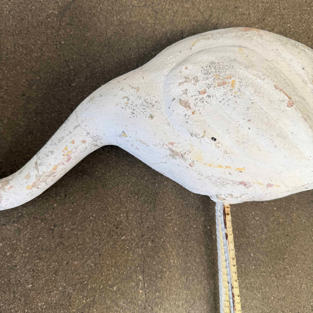 Vintage Cement Flamingo - Medium #2