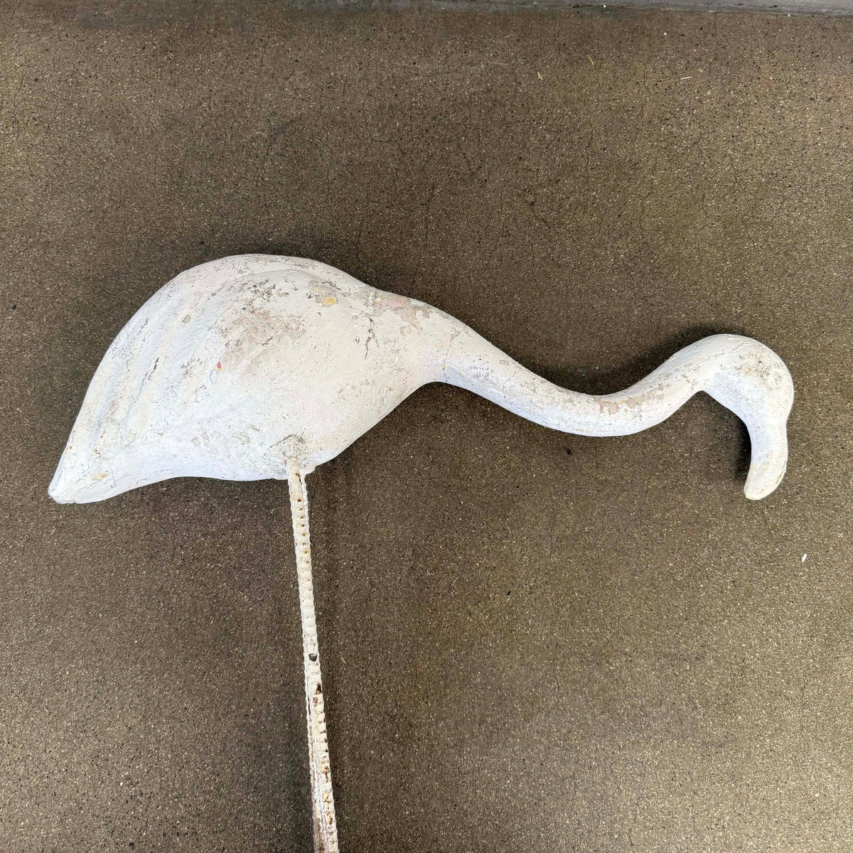 Vintage Cement Flamingo - Medium #2