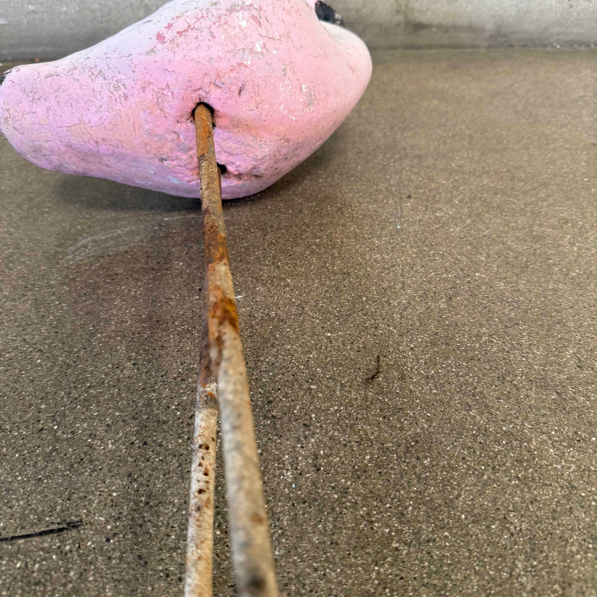 Vintage Cement Flamingo - Medium #3
