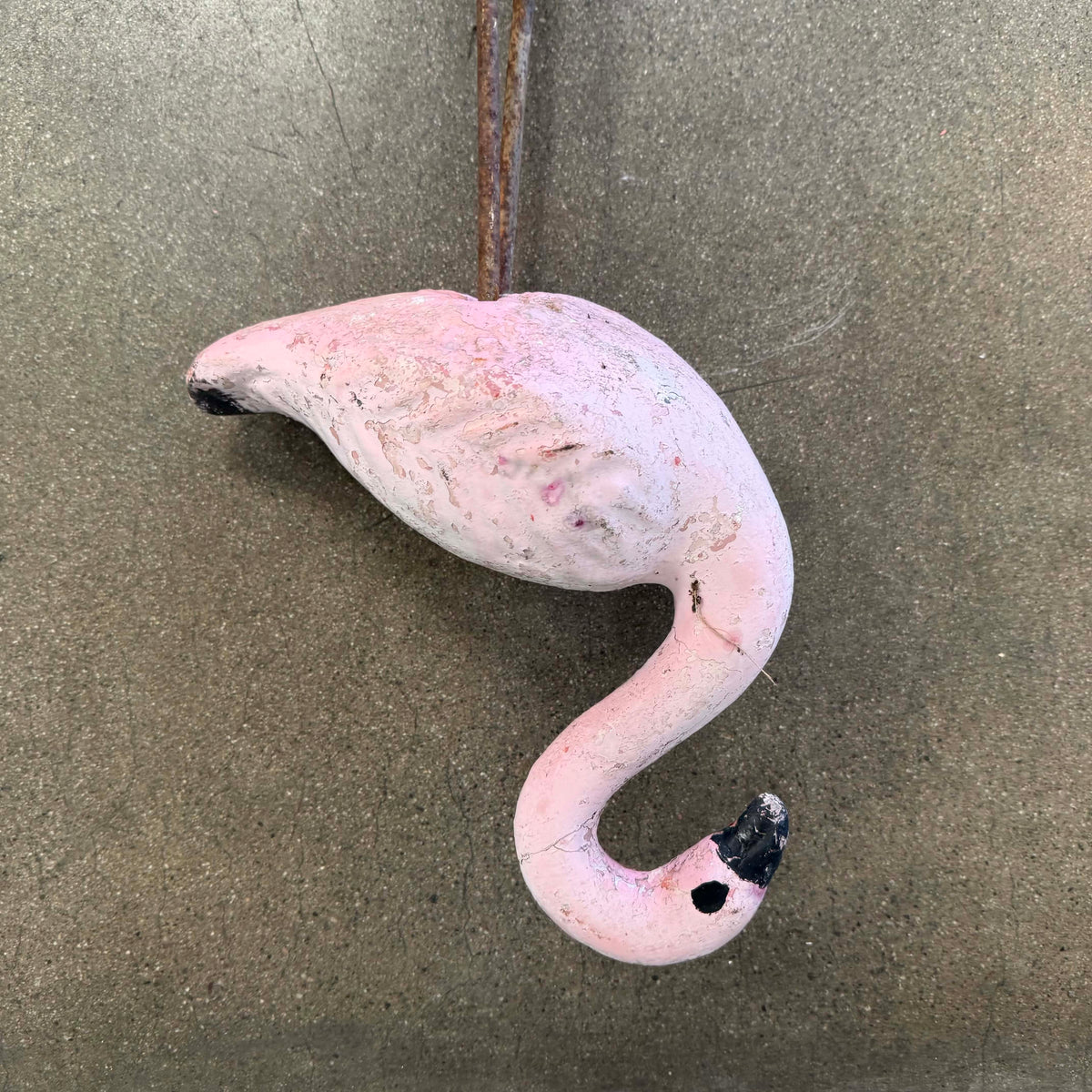 Vintage Cement Flamingo - Medium #3