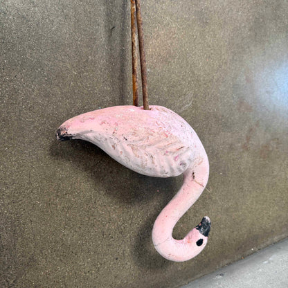 Vintage Cement Flamingo - Medium #3