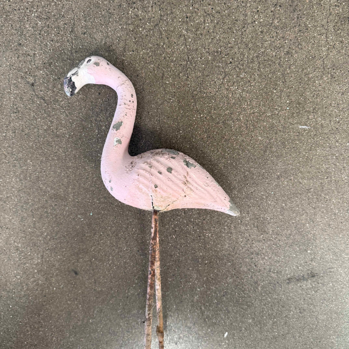 Vintage Cement Flamingo - Small