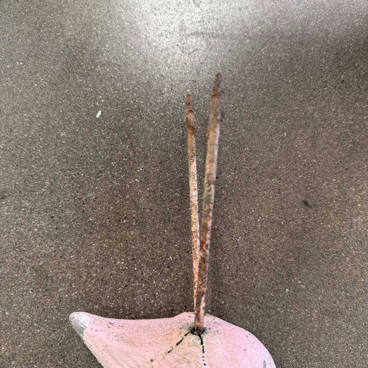Vintage Cement Flamingo - Small