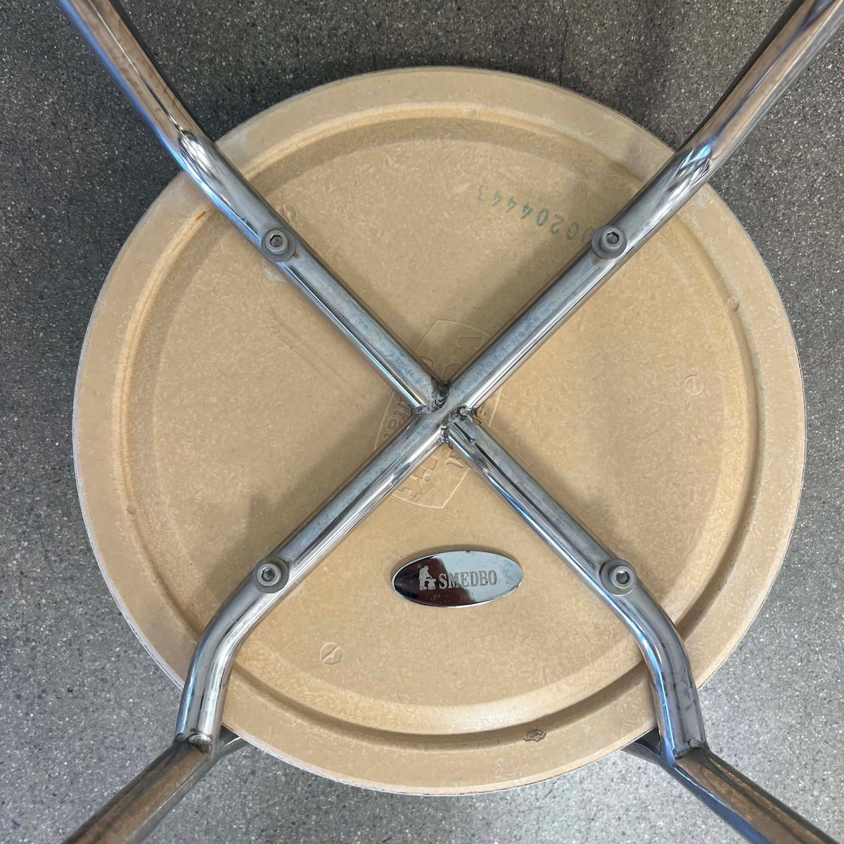 Vintage German Modern Stool By Smedbo