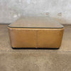 Vintage Leather Coffee Table - AS IS