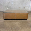 Vintage Leather Coffee Table - AS IS