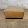 Vintage Leather Coffee Table - AS IS