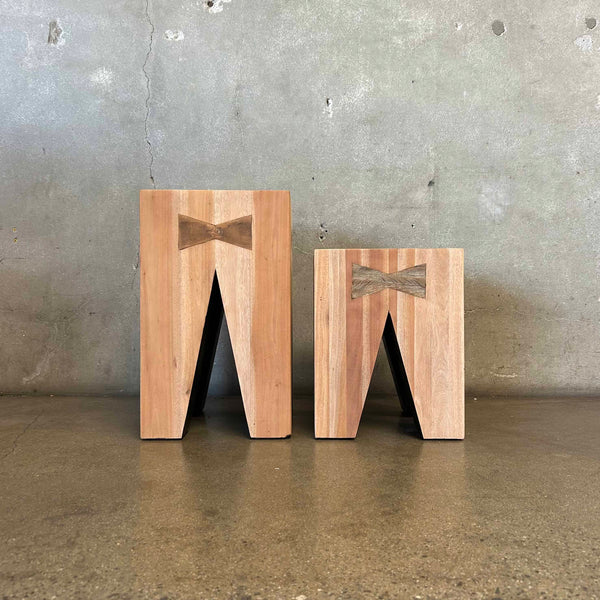 Pair of Chunky Side Tables/Stools