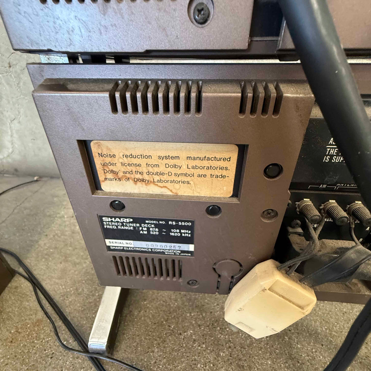 Tested & Working Sharp SM-5500 + RS-5500 Amp + Receiver Stereo Tuner