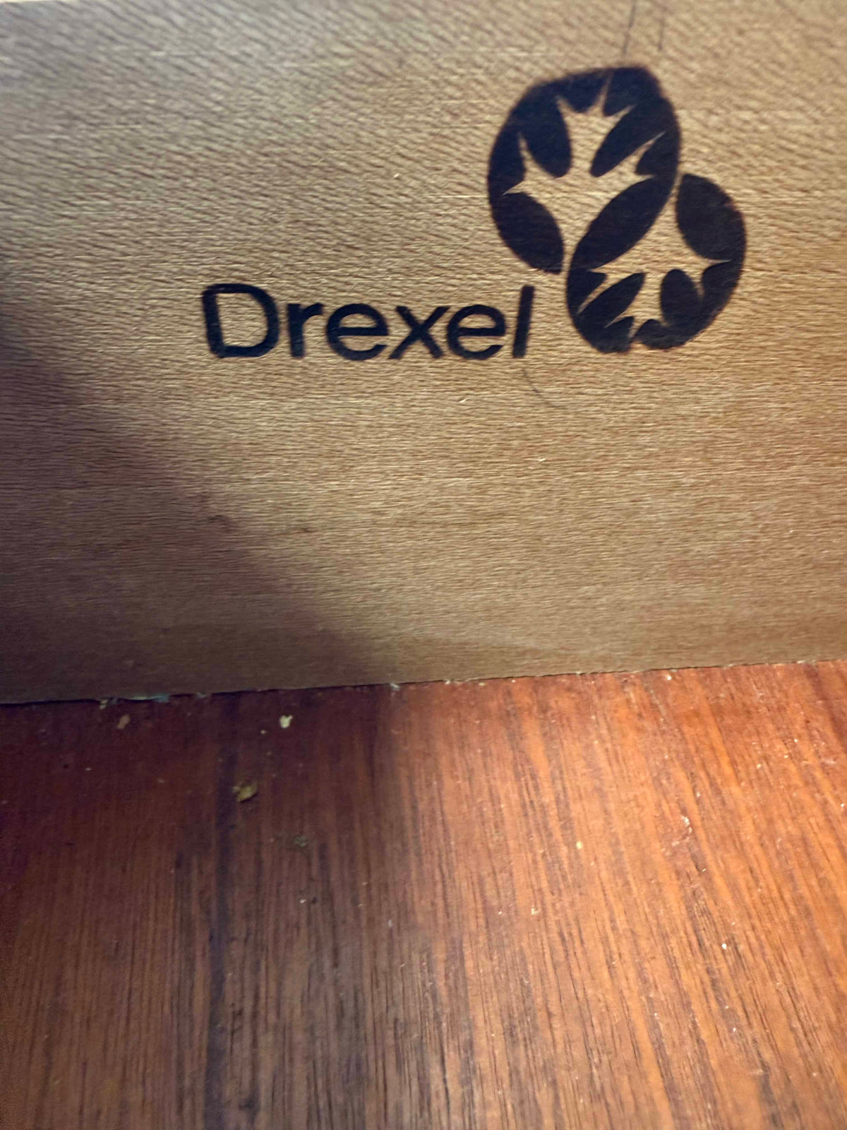 Drexel 1940s-1950s Art Deco Rolling Server/Bar Cabinet