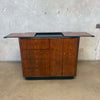 Drexel 1940s-1950s Art Deco Rolling Server/Bar Cabinet