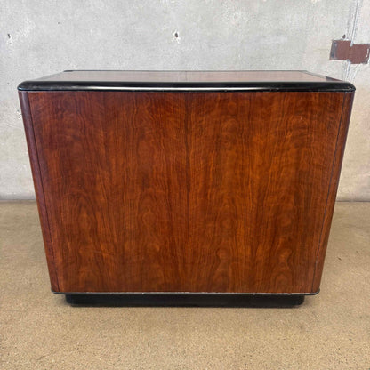Drexel 1940s-1950s Art Deco Rolling Server/Bar Cabinet