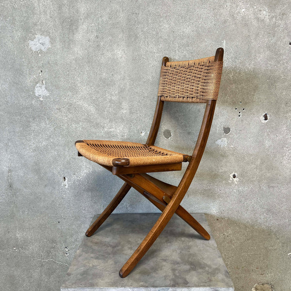 Mid Century Modern Folding Game Table Chair Made in Yugoslavia #3