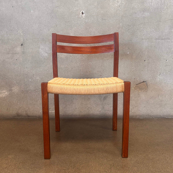 Vintage Mid Century Modern Stamped Moller Side Chair