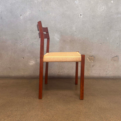 Vintage Mid Century Modern Stamped Moller Side Chair