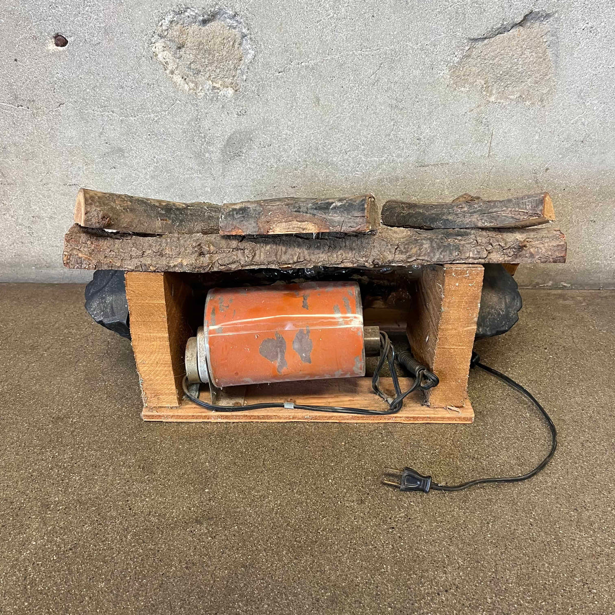 Vintage Mid Century Modern Red Electric Majestic "Jupiter" Fireplace