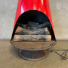 Vintage Mid Century Modern Red Electric Majestic "Jupiter" Fireplace