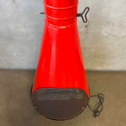 Vintage Mid Century Modern Red Electric Majestic "Jupiter" Fireplace