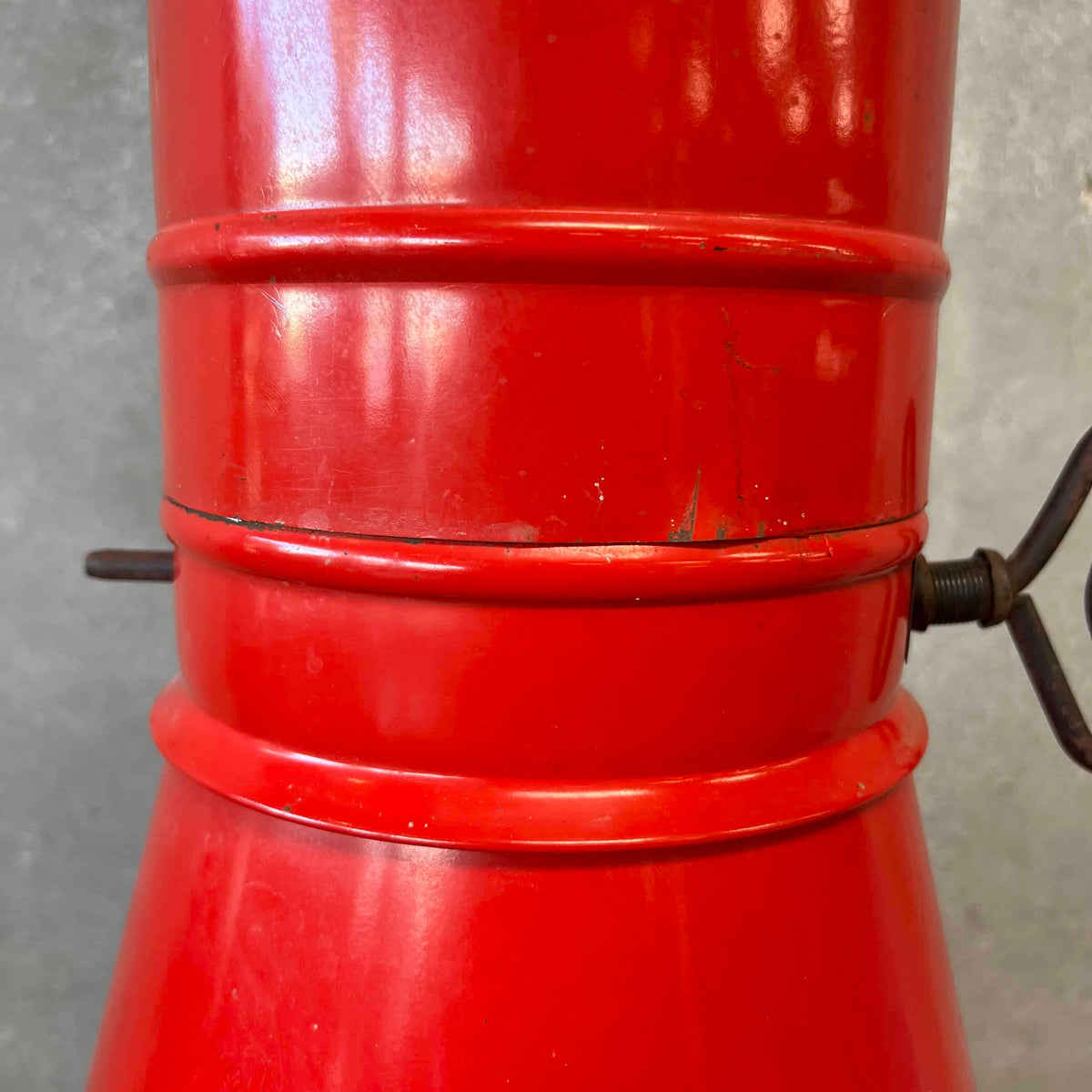 Vintage Mid Century Modern Red Electric Majestic "Jupiter" Fireplace