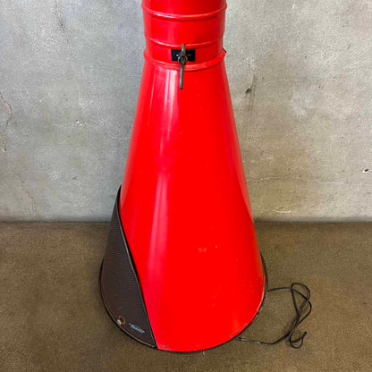 Vintage Mid Century Modern Red Electric Majestic "Jupiter" Fireplace