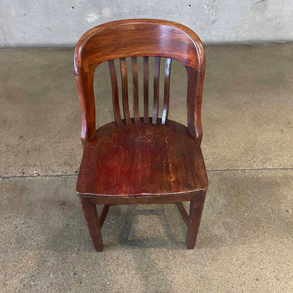 Antique Oakwood U.S. Army Desk Chair