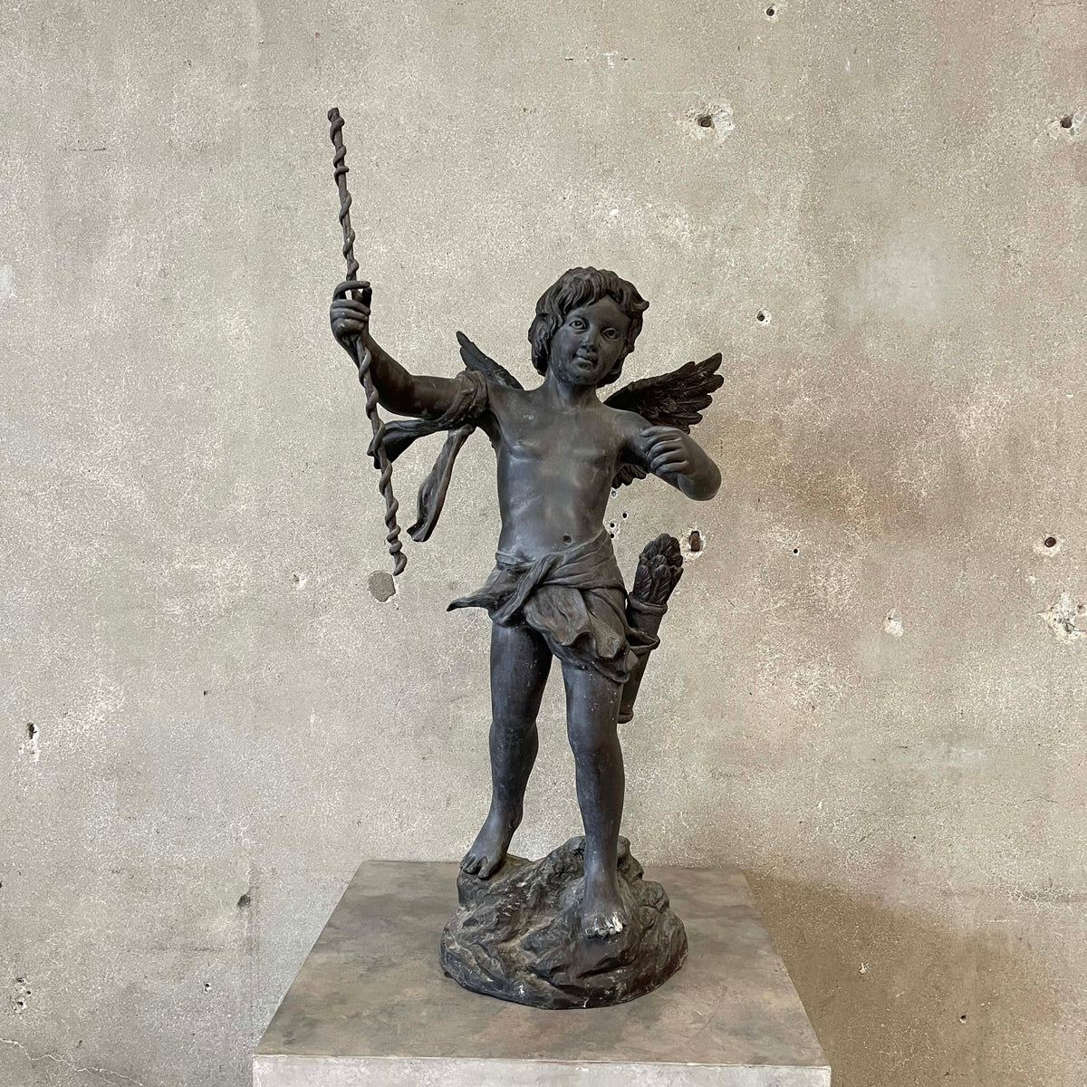 Signed Auguste Moreau French Bronze of Cupid