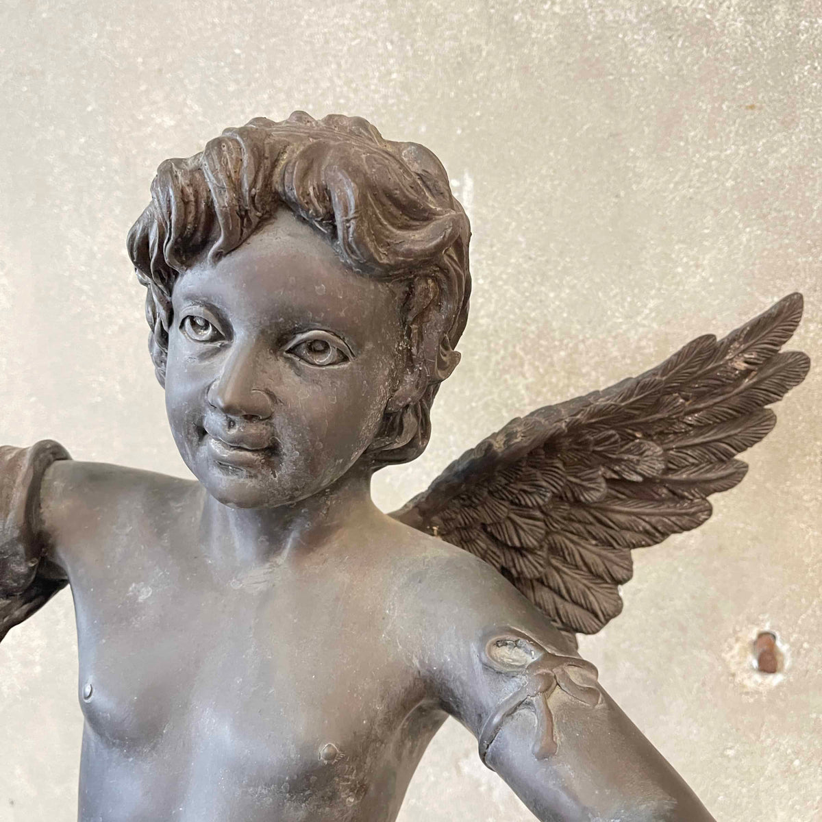 Signed Auguste Moreau French Bronze of Cupid