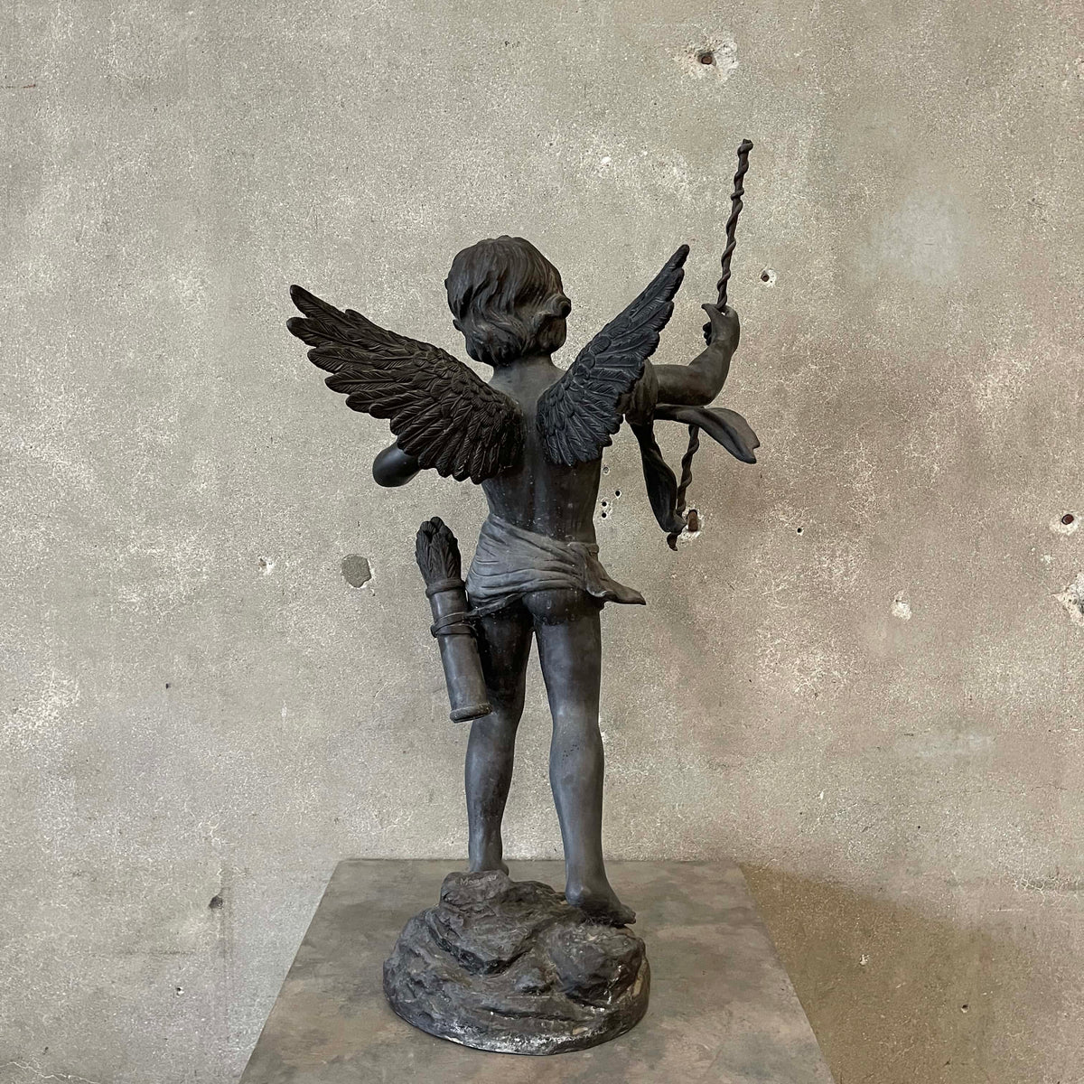 Signed Auguste Moreau French Bronze of Cupid