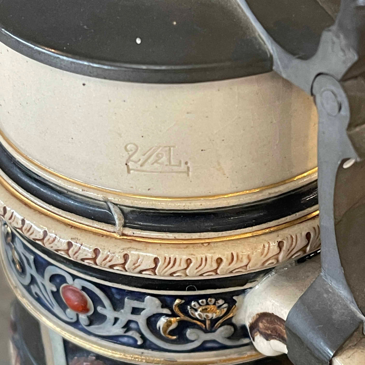 Vintage German XL Beer Stein