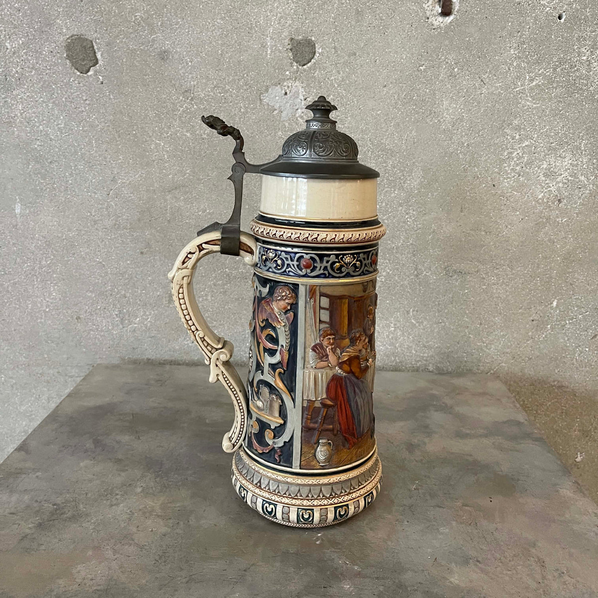 Vintage German XL Beer Stein
