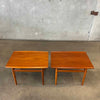 Danish Modern Teak Wood Side Tables by Grete Jalk