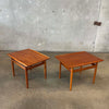 Danish Modern Teak Wood Side Tables by Grete Jalk
