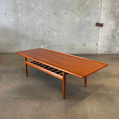 Danish Modern Teak Wood Coffee Table by Grete Jalk
