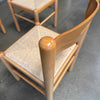 Set of Four Rush & Bentwood Italian Dining Chairs