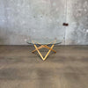 Modern Solid Wood & Glass Coffee Table