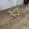 Modern Solid Wood & Glass Coffee Table