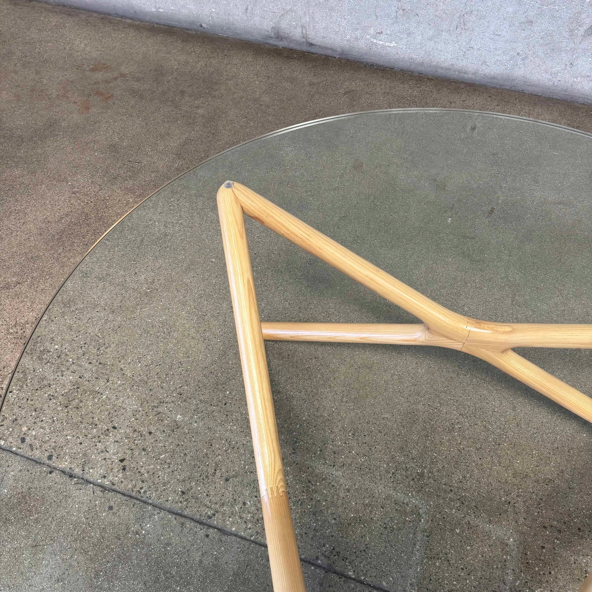 Modern Solid Wood & Glass Coffee Table