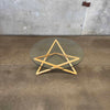 Modern Solid Wood & Glass Coffee Table