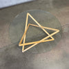 Modern Solid Wood & Glass Coffee Table