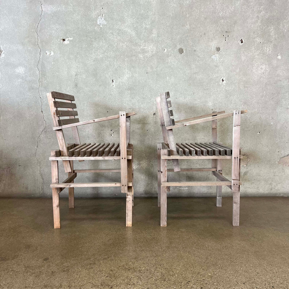 Pair of Modern "DIY Chairs" Designed by British Furniture Designer Max Lamb