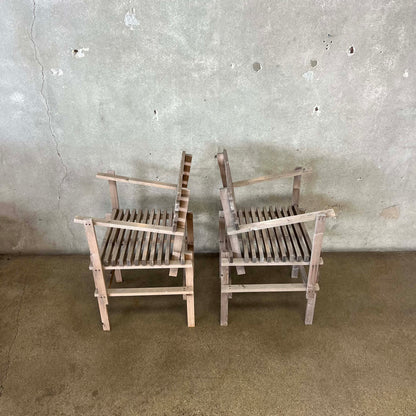 Pair of Modern "DIY Chairs" Designed by British Furniture Designer Max Lamb