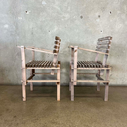 Pair of Modern "DIY Chairs" Designed by British Furniture Designer Max Lamb