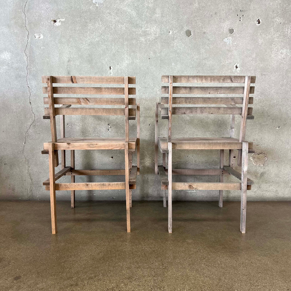 Pair of Modern "DIY Chairs" Designed by British Furniture Designer Max Lamb
